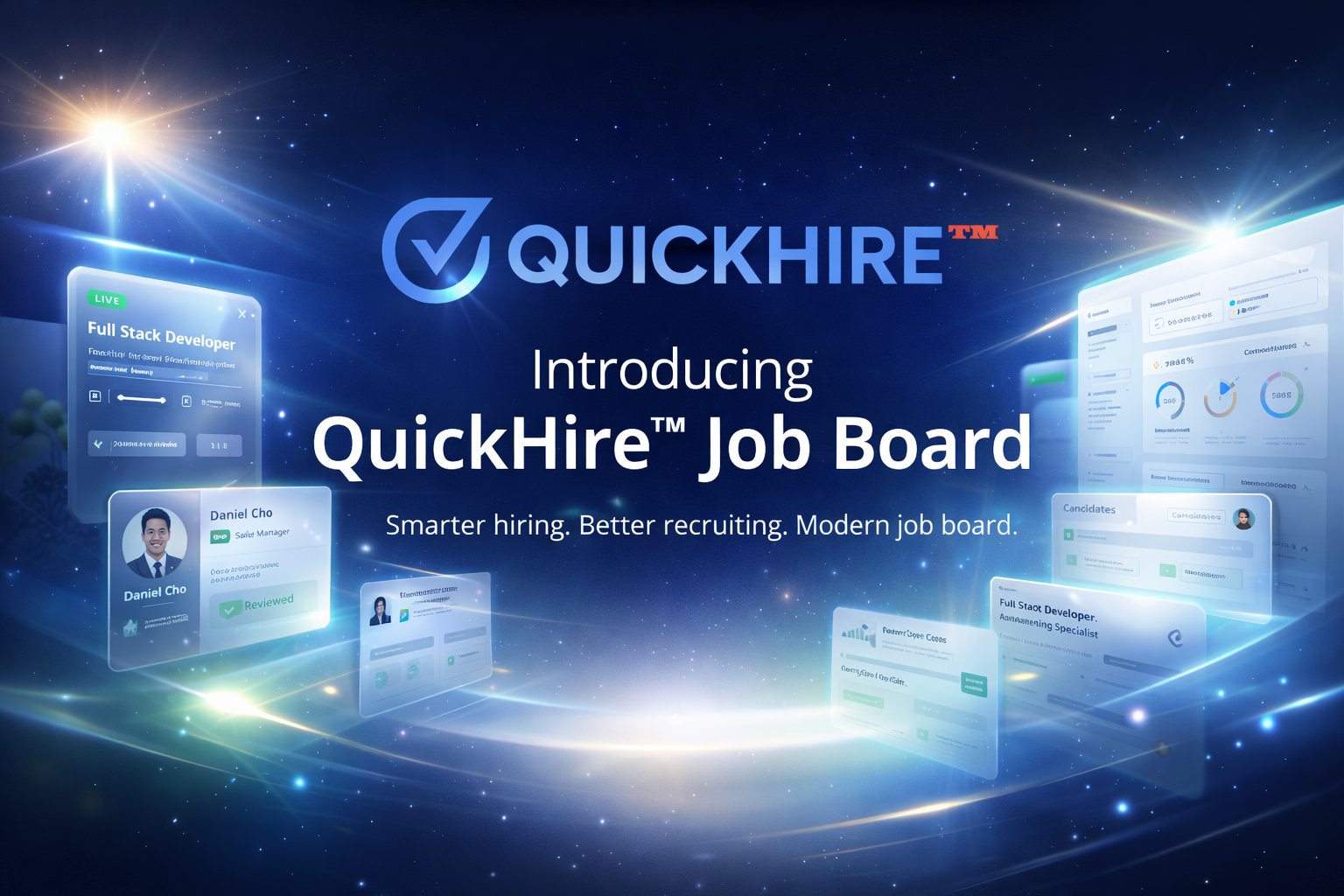 QuickHire Job Board promotional banner 1
