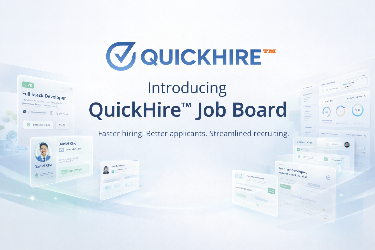 QuickHire Job Board promotional banner 2